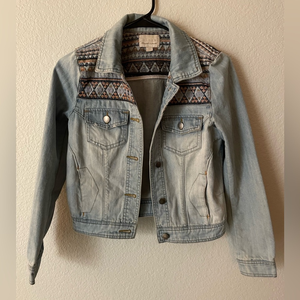Hinge XS Jean Jacket with design